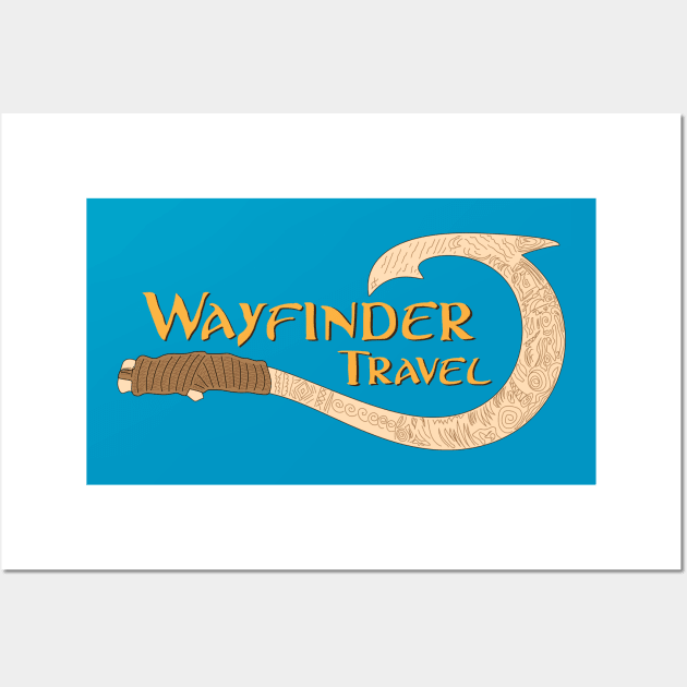 Wayfinder Travel Logo Wall Art by semarino